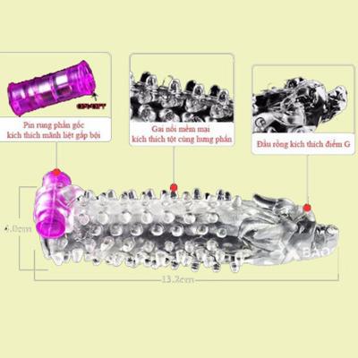 Bao cao su đôn dên rung đầu rồng hàng hiệu