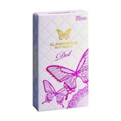 Hộp bao cao su Glamcurous Butterfly Dot 8 chiếc cao cấp chính hãng